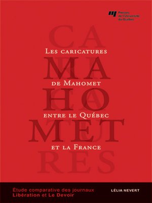 cover image of Les caricatures de Mahomet entre le Québec et la France